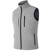 Zzkouine Running Vest Outerwear, Leggero Antivento Fleece-Lined Softshell Giacca Senza