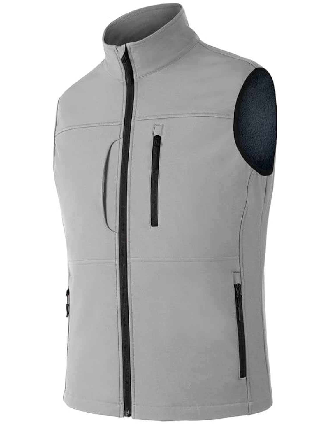 Zzkouine Gilet da Uomo in Softshell Antivento Leggero Vest Cappotto Senza Maniche Antivento e Impermeabile Multitasche, Giacca Calda Con Cerniera Per Viaggi e Attività All'aperto