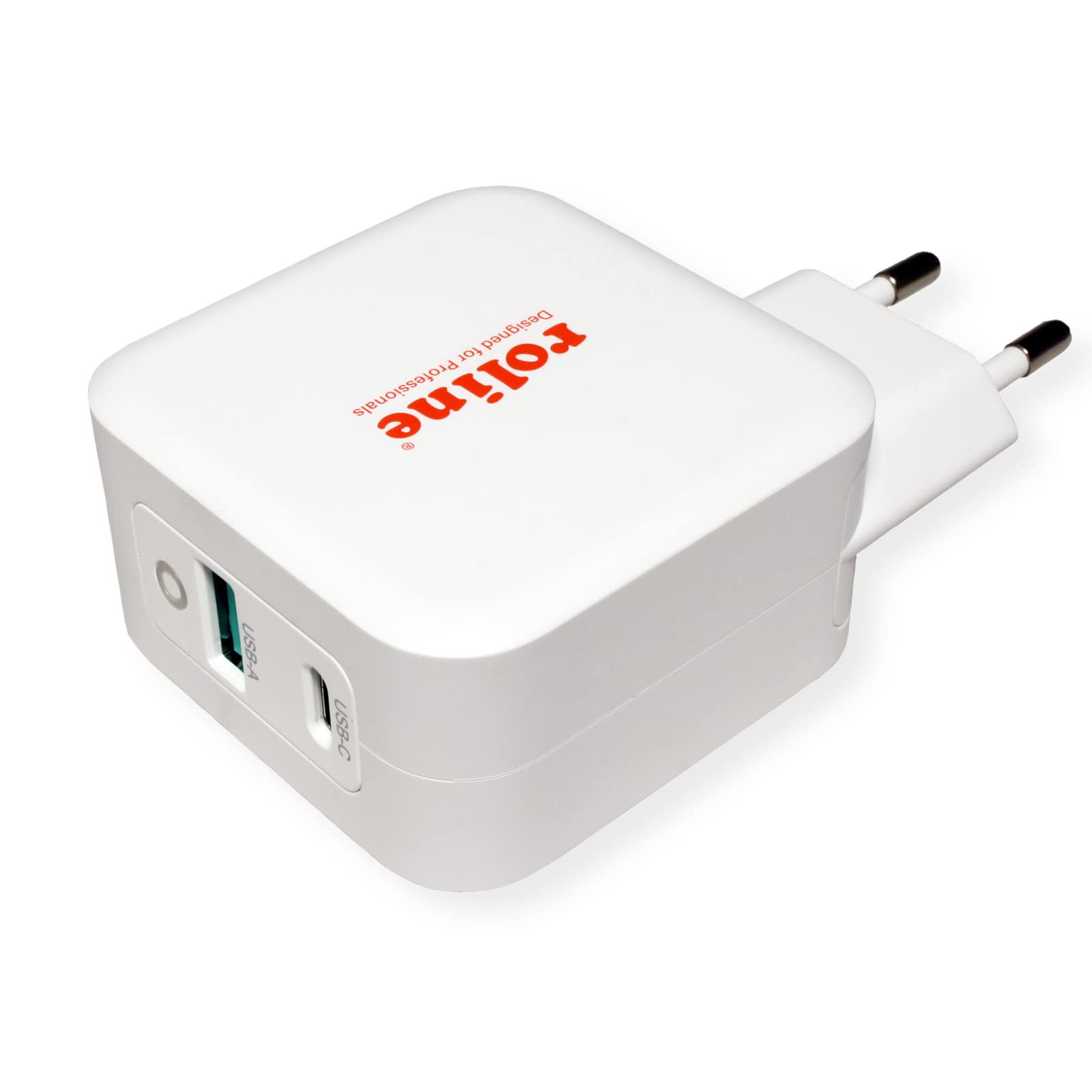 ROLINE Chargeur USB avec Prise européenne, 2 Ports (1x QC3.0 + 1x PD), 65W