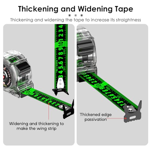 Fluorescence Steel Type Measure, Tape Measure 10 Metre,Transparent Retractable Tape Measure, Personalised Measuring Tape - Image 4