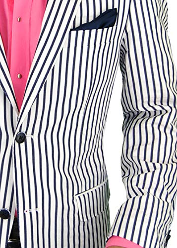 DTI BB Signature Men's Italian 2 Button Stretch Suit Blazer Jacket Trim Fit4