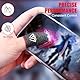 YUXIANLB 5 Paar Gaming-Fingermanschetten Ultraleichte atmungsaktive Fingersleeves aus Faser für mobiles Gaming, Schweißhemmende Daumenmanschetten für Lange Gaming-Sessions