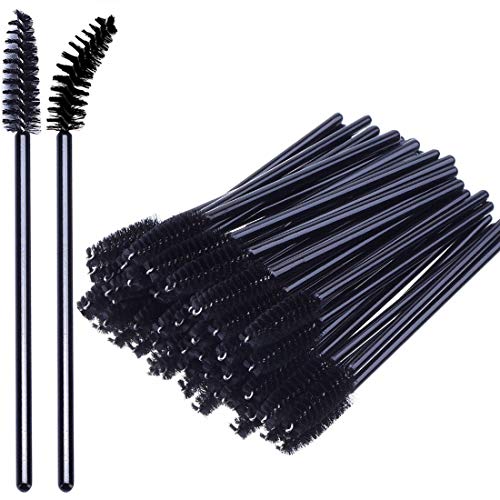 KINGMAS 100 Pack Disposable Eyelash Mascara Brushes Applicator Wand Brush Makeup Brush