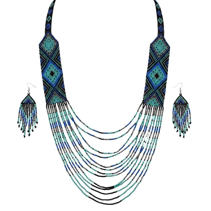 Gerdan ucraniano tradicional LKBEADS joyería con cuentas de semilla