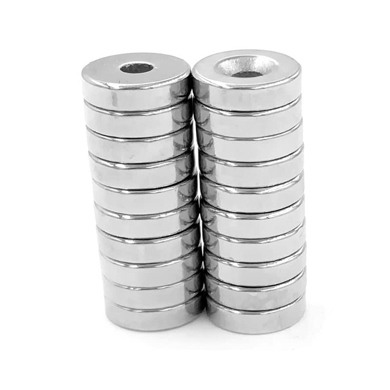 2/5/10/15/20/30/50PCS 20x5-5 Round with Hole 20 * 5 Hole 5mm Rare Earth Neodymium 20x5-5mm 20 * 5-5 Magnets(15PCS)