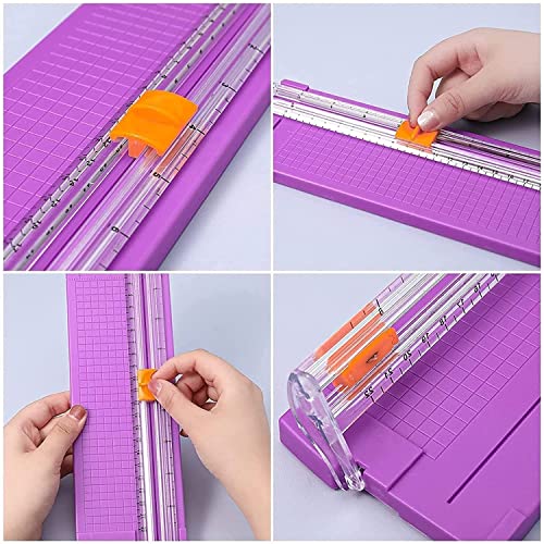 Papierschneider A4 Papierschneider, Papierschneidemaschine mit Sicherheitsschutz Scrapbooking-Werkzeug zum Schneiden von Papierfotos oder Etiketten Papierschneider & -Schneider
