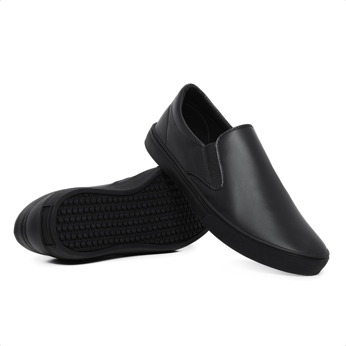 Sapato Tênis Slip On Branco Enfermagem Sapatênis Iate Casual Sem Cadarço Calce Fácil Confortável