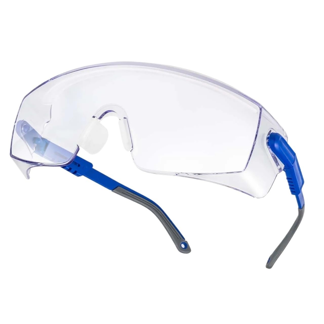 Occhiali di sicurezza antiappannamento con lenti trasparenti e protezione laterale, anti luce blu, protettivi unisex Per cantieri, laboratori di chimica e ciclismo