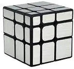 Cubo Magico Profissional Mirror Blocks 3x3 Demolidor, Moyu Meilong, Prateado