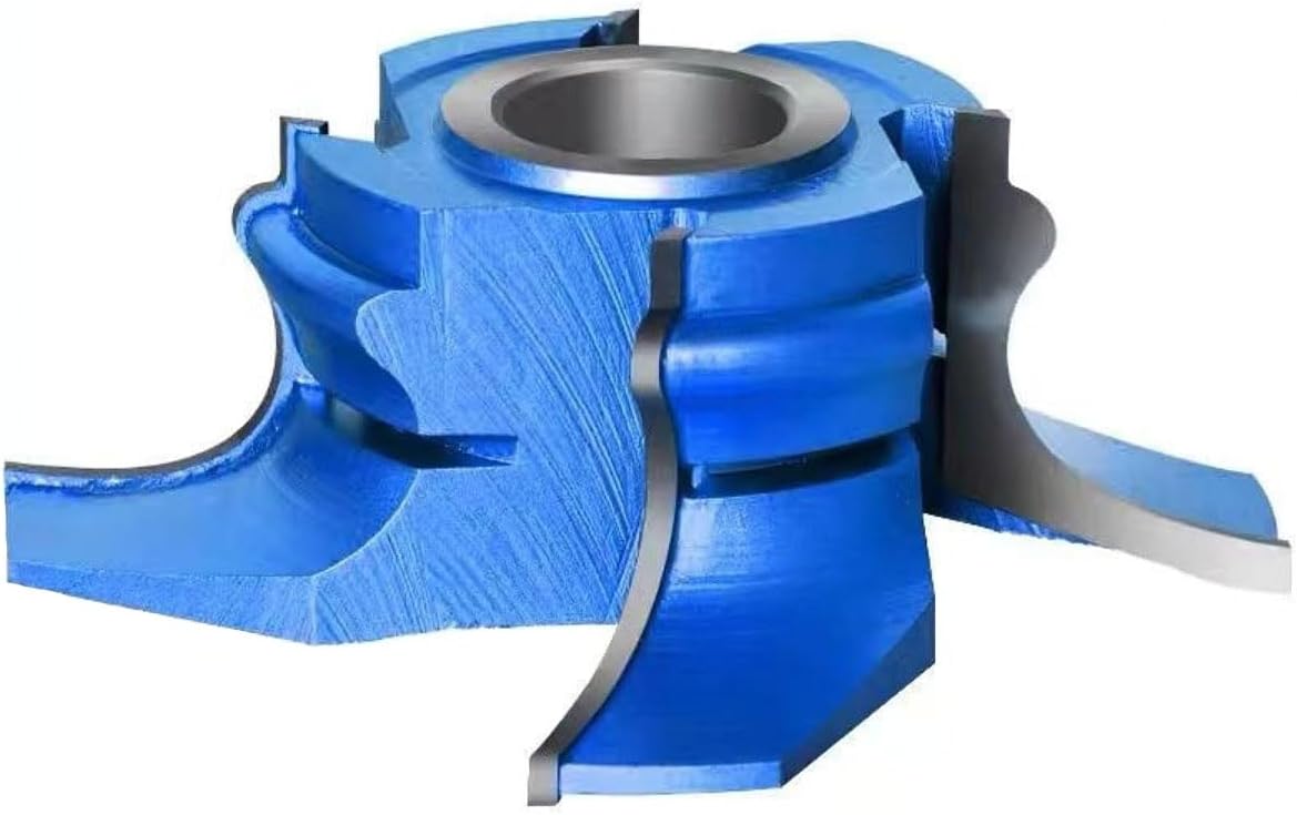 Handrail Shaper Cutter Carbide Tipped with 4-wing, Customizable diff types of shape base on wooden widths and heights with Bore 3/4" 1" & 1-1/4" Heavy-Duty Woodworking