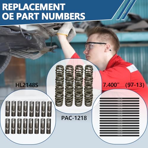 E1841P Stage 3 Camshaft Kit, Fit for 4.8 5.3 5.7 6.0 LS1 LS2 LS6 LQ4 LQ9 V8 GMC Chevrolet 1997-2013 Gen Ⅲ/Ⅳ, Includes .595" LS Stage 3 Cam Kit, Pushrods, Gaskets, Lifters - Image 4