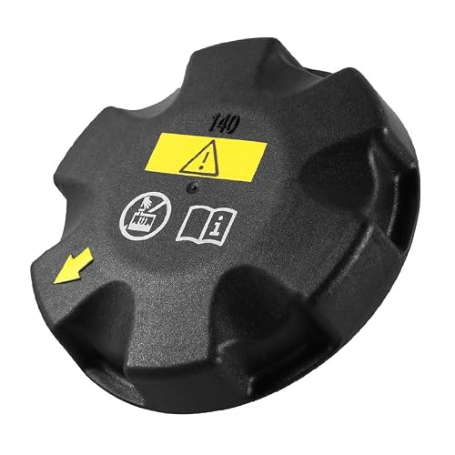 Image of Engine Radiator Cap Cover, Car Expansion Tank Cap Replacement, Compatible with BMW 1 2 3 4 5 6 7 Series 2004-2019, OEM 17117639020 17117521071