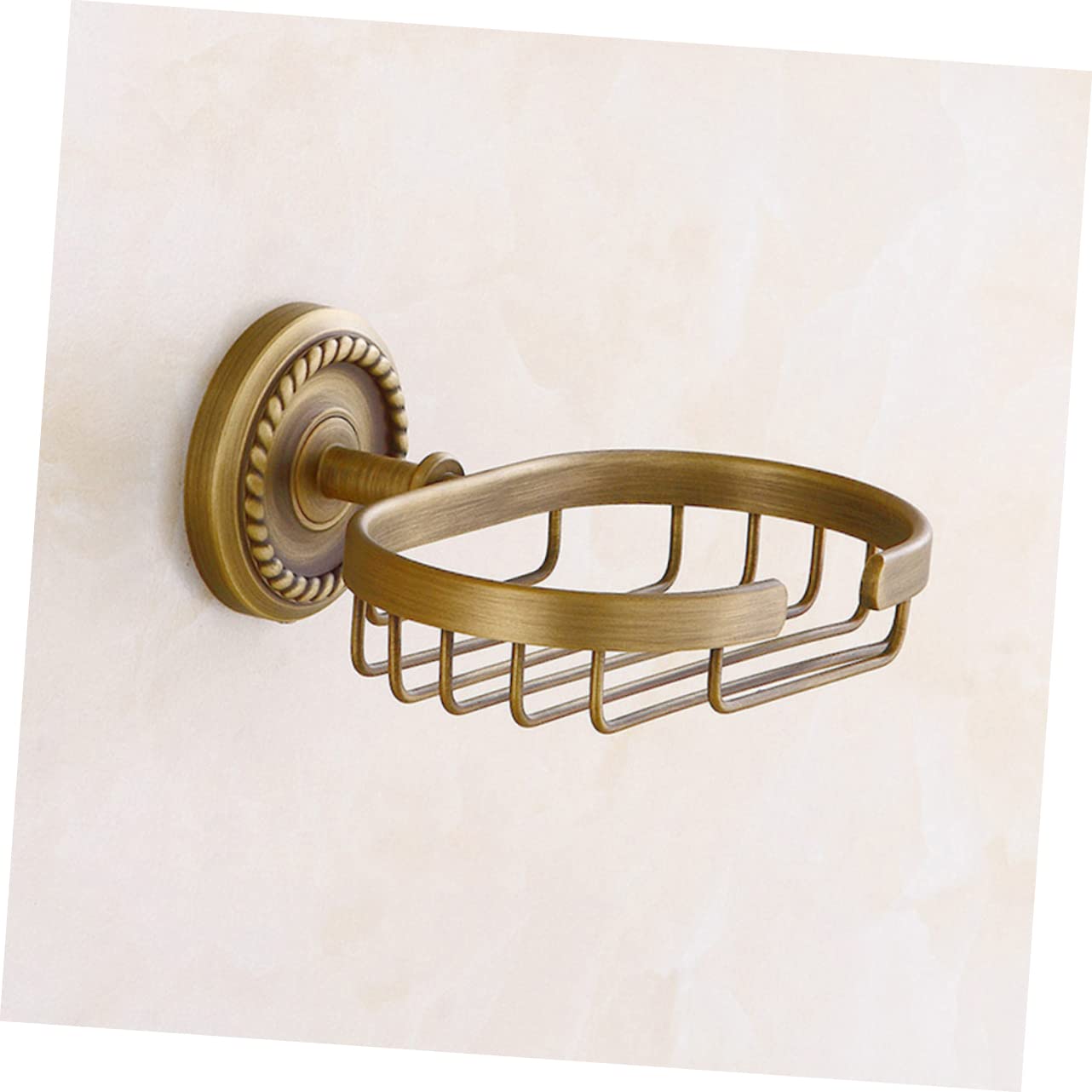 Portasapone da Parete Bagno Vintage in Ottone Oro Viti