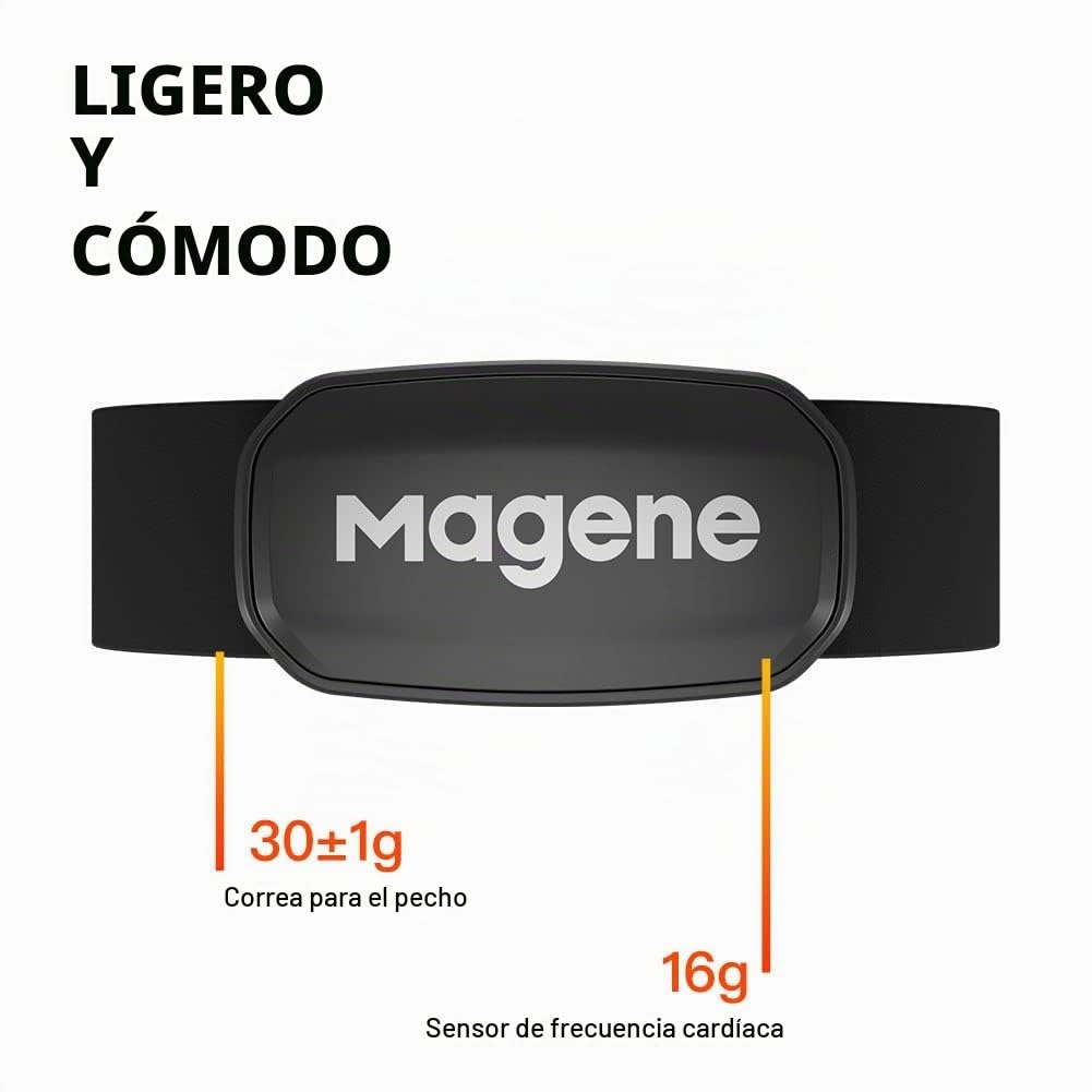 Magene H303 Heart Rate Monitor Chest Strap Ant+ Bluetooth iOS Android