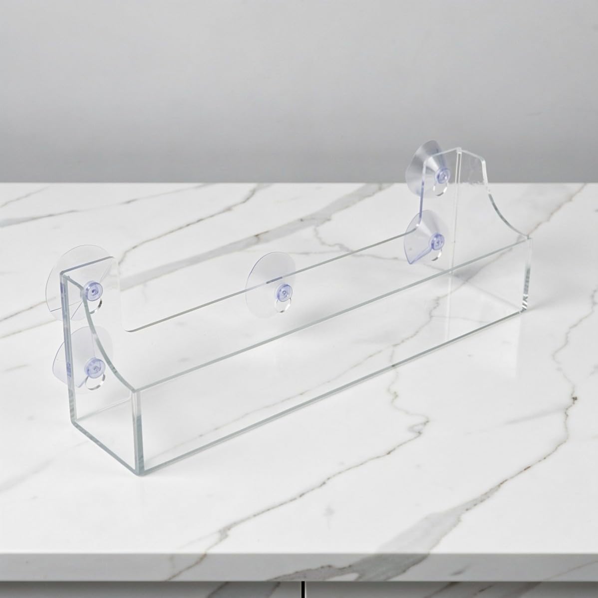 DOITOOL 2 Piezas Estante para Bebidas con Ventosa de Acrílico Transparente