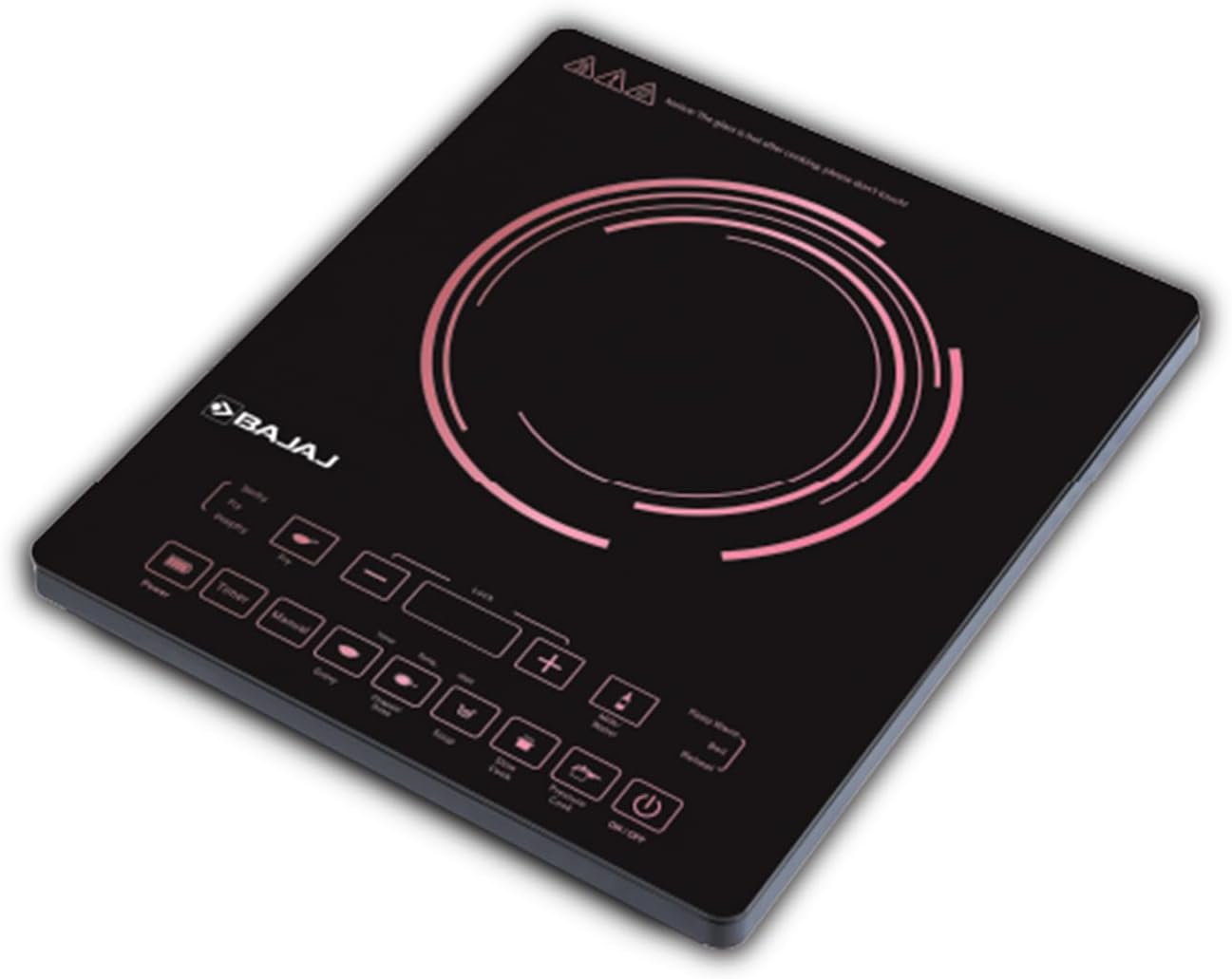 ICX 200FP 2000 W Induction Cooktop | 7 Pre-Set Menus | Digital Display | Cool Touch Surface | 1 Year Warranty 【Black】