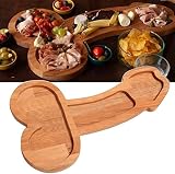 Jonuiony Aperitif Board,Novelty Wooden Cheese Board and Charcuterie Board, Funny Cutlery Kitchen Win