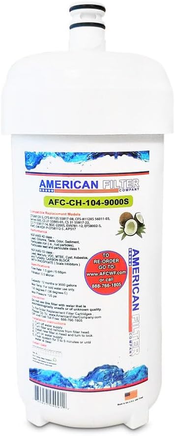American Filter Company®, water filter, Model # AFC-CH-104-9000S, Compatible with Aqua-Pure(R) AP-DW85 FilterNew Model# AFC-CH-300-9000S