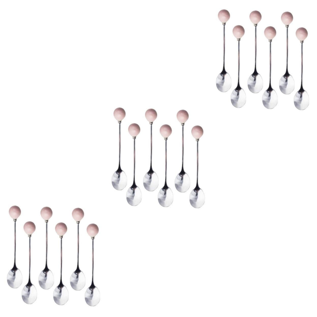 Cuchara de mesa para el hogar, cuchara de comida Tea Spoon18 Pcs Eating Spoon Drink Spoons Dinner Spoon Chocolate Spoon Stainless Steel Stirring Spoons Soup Spoons Dessert Spoons Home Tableware Concen