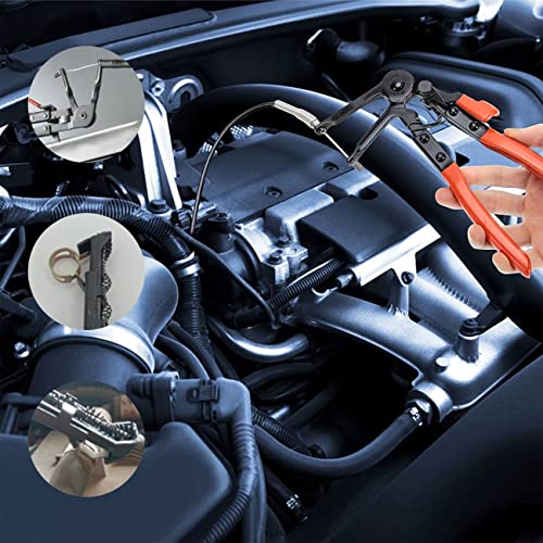 JANNO Conjunto de alicates de braçadeira de mangueira, kit de removedor de braçadeira de mangueira,