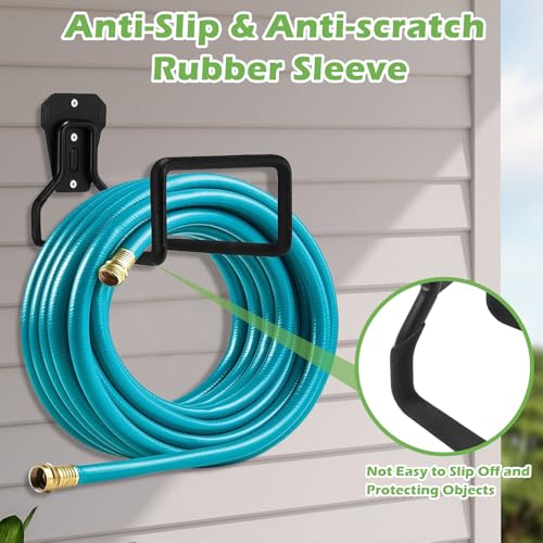 Schlauchhalter Wand, Schlauch Wandhalterung - Gartenschlauch Aufhängung, Langlebige und Platzsparende Schlauchrolle, Ideal für Gartenwerkzeuge, Wasserschlauch, Verlängerungskabel