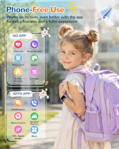 Image of No App Fitness Tracker for Kids Gift ,Smart Watch Toys with 7 Puzzle Games