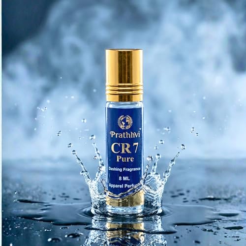 Image of CR7 Pure Attar Roll-On Perfume Oil 8 ml | Alcohol Free | Long Lasting Rich Fragrance | Men & Women | Pocket Size Travel Friendly Roll On | Daily Wear
