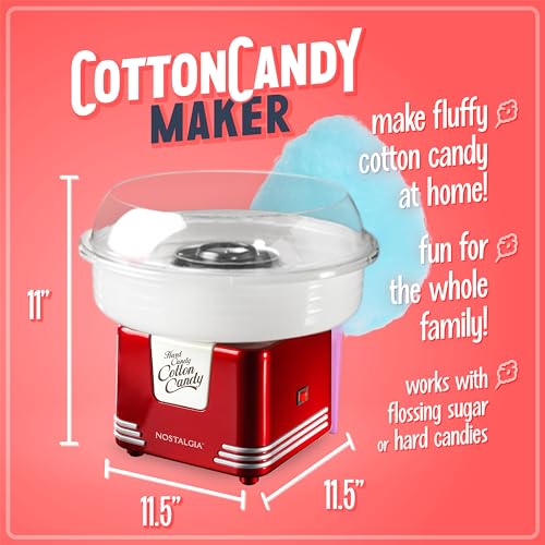 image for Nostalgia Cotton Candy Machine - Retro Cotton Candy Machine for Kids w