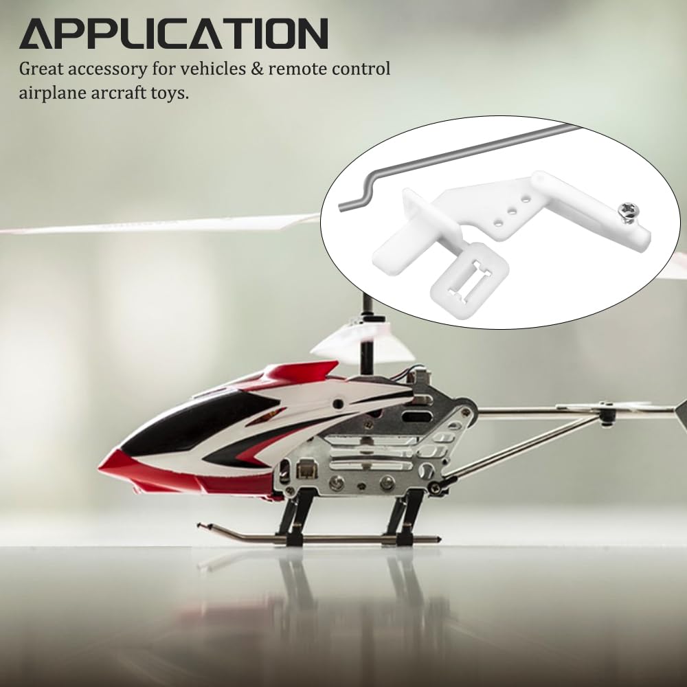 10 pezzi in acciaio 1,2 x 260 mm + 10 clacson in nylon micro controllo 20 x 11 mm 4 fori per RC aereo fai da te