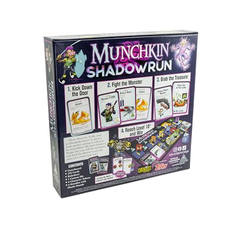 Munchkin Shadowrun Juego de Mesa de Cartas Cyberpunk miniatura 2