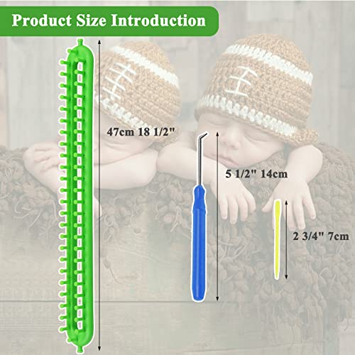 image for Aeelike Knitting Loom Set, Loom Knitting Kit with Hook and Plastic Nee