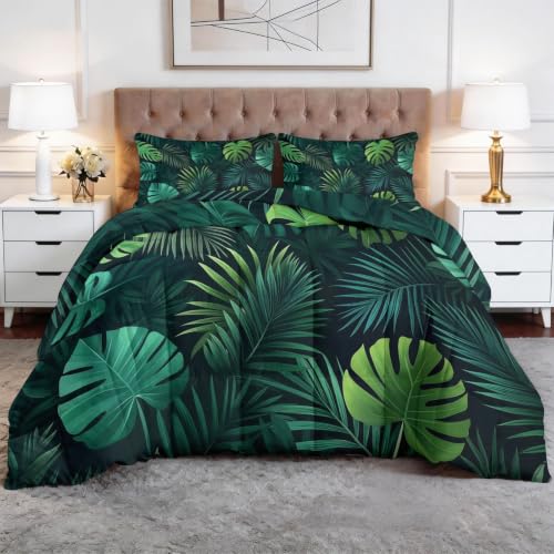Edredón verde oscuro lavable para olvidar las fundas nórdicas 3