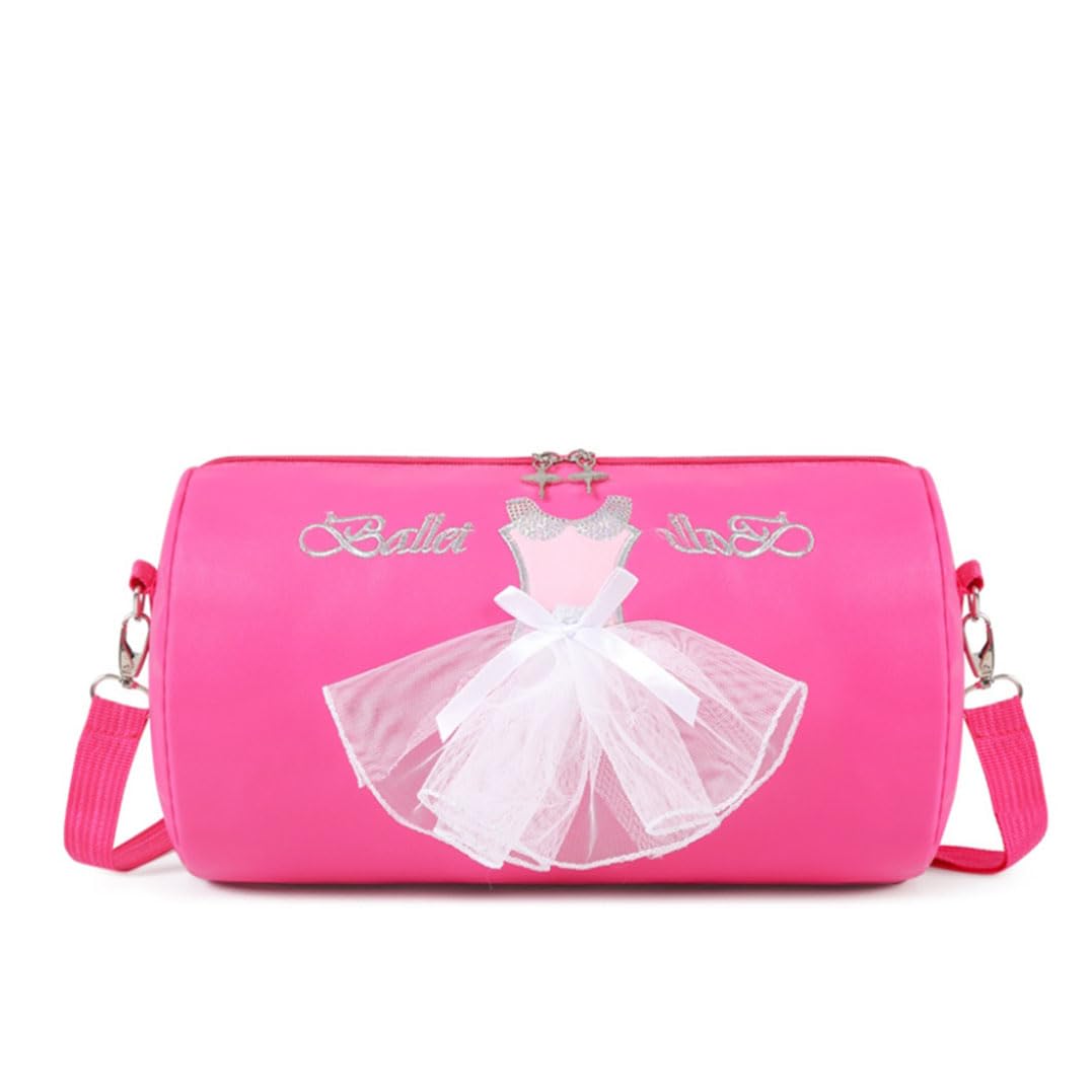 Girls Cute Ballet Dance Bag, Sports Bag, Handbag, Crossbody Bag,Ballerina Duffle Bag,for Dancer Girls (Rose03)