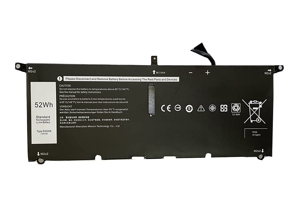 Civhomy Replacement Battery for DXGH8 P82G001 Dell XPS 13 9370 9380 Inspiron 13 7390 7391 2-in-1 539
