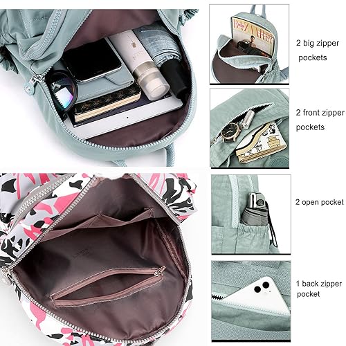 Image of Mini Nylon Backpacks for Women Small Backpack Purse Lightweight Backpacks Mini Casual Travel Daypack