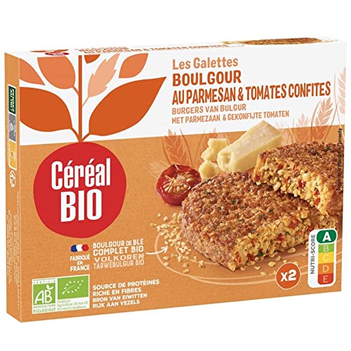 CEREAL BIO - Galette Tomate Parmesan Bio, Snack Diététique et Gourmand de 200g - Lot De 4 - Vendu Par Lot
