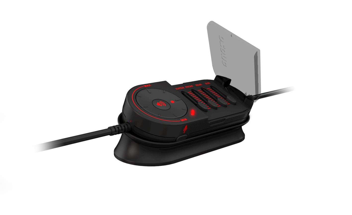 Cascos Gaming Ozone Rage Z90 - Auriculares con microfono - Diseño Ergonomico, LED, Microfono Extraible, Subwoofer, Compatible con PS4, Sonido 5.1, USB, Negro