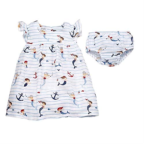 Mud Pie Baby Girls' Muslin SAIL Away Dress, 3T