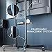 VIVO Mobile TV Cart for 55 to 100 inch Screens up to 165 lbs, LCD LED OLED 4K Smart Flat and Curved Panels, Rolling Stand with Laptop DVD Shelf, Locking Wheels, Max VESA 800x600, Black, STAND-TV100E