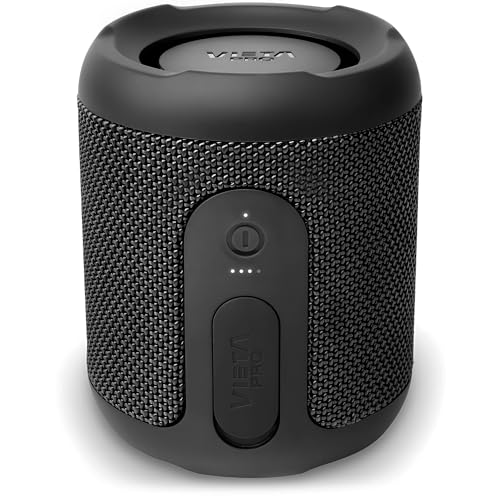 Vieta Pro | Altavoz Bluetooth Potente 5.3 con Radio FM, Resistente al Agua IPX7, 13H Batería, Micrófono, Aux-In, USB-C, TWS | Altavoz Portátil Autoamplificado Sun Compatible con Alexa Google y Siri