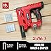 2-in-1 Cordless 18GA Brad Nailer & 1/4 Crown Stapler Compatible with Milwauke* Batteries(Tool Only) - Lightweight, 1600 Nails/Staples Included for DIY, Upholstery & Home Renovation