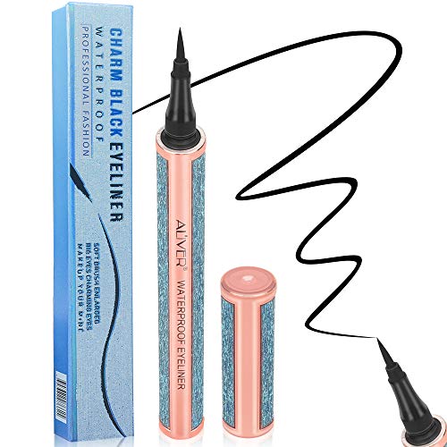 Waterproof Liquid Eyeliner Pen, Slim Black Eye Liner, Long-lasting, Smudgeproof Star Eyeliner Pencil, Eye Makeup Tools (BLUE)