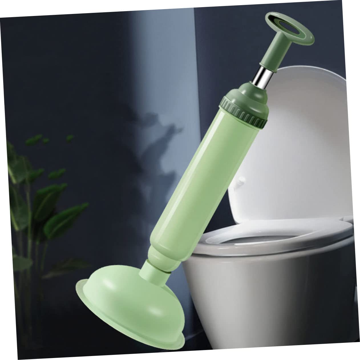 Cabilock Stura Water a Pressione per WC, 2 Pezzi, PVC e Acciaio Inossidabile, Pulizia WC e Rimozione Intasamenti in Bagno e Casa