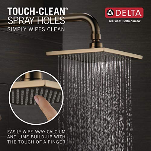 Delta Faucet Vero 14 Series Single-Function Shower Trim Kit with Single-Spray Touch-Clean Rain Shower Head, Champagne Bronze T14253-CZ (Valve Not Included) by DELTA - Used condition - Image 4