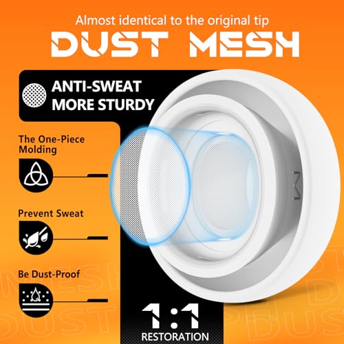 4 pares de almohadillas de repuesto para AirPods Pro de segunda y primera generación, con estuche portátil y pluma de limpieza, antirruido y filtro antipolvo - imagen 4