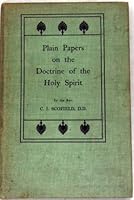 Plain Papers on the Doctrine of the Holy Spirit B00270VOPG Book Cover