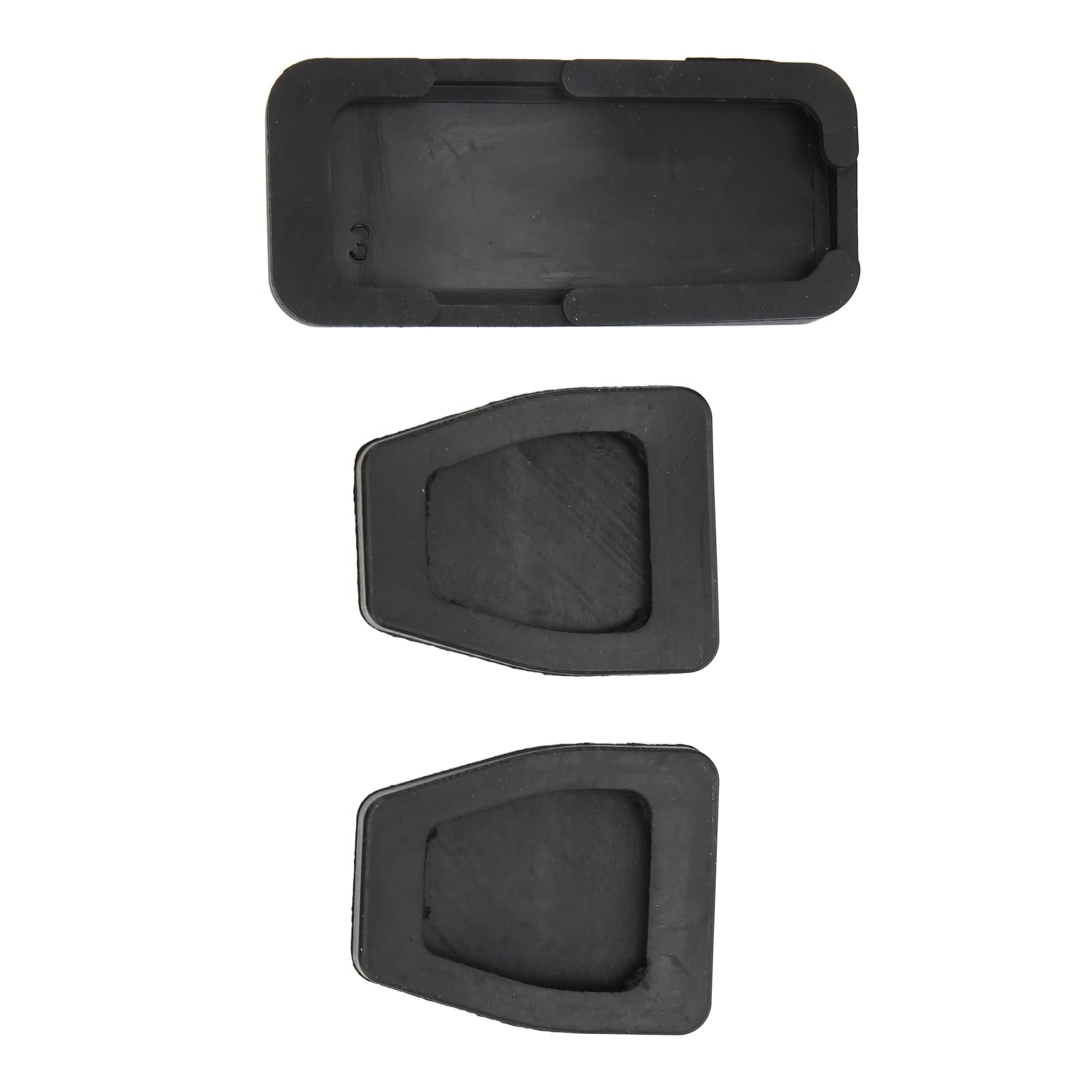Eosnow Kit 3 pedali pedale acceleratore freno frizione in gomma nera flessibile antiusura di ricambio per T4 Transporter 1990‑2003