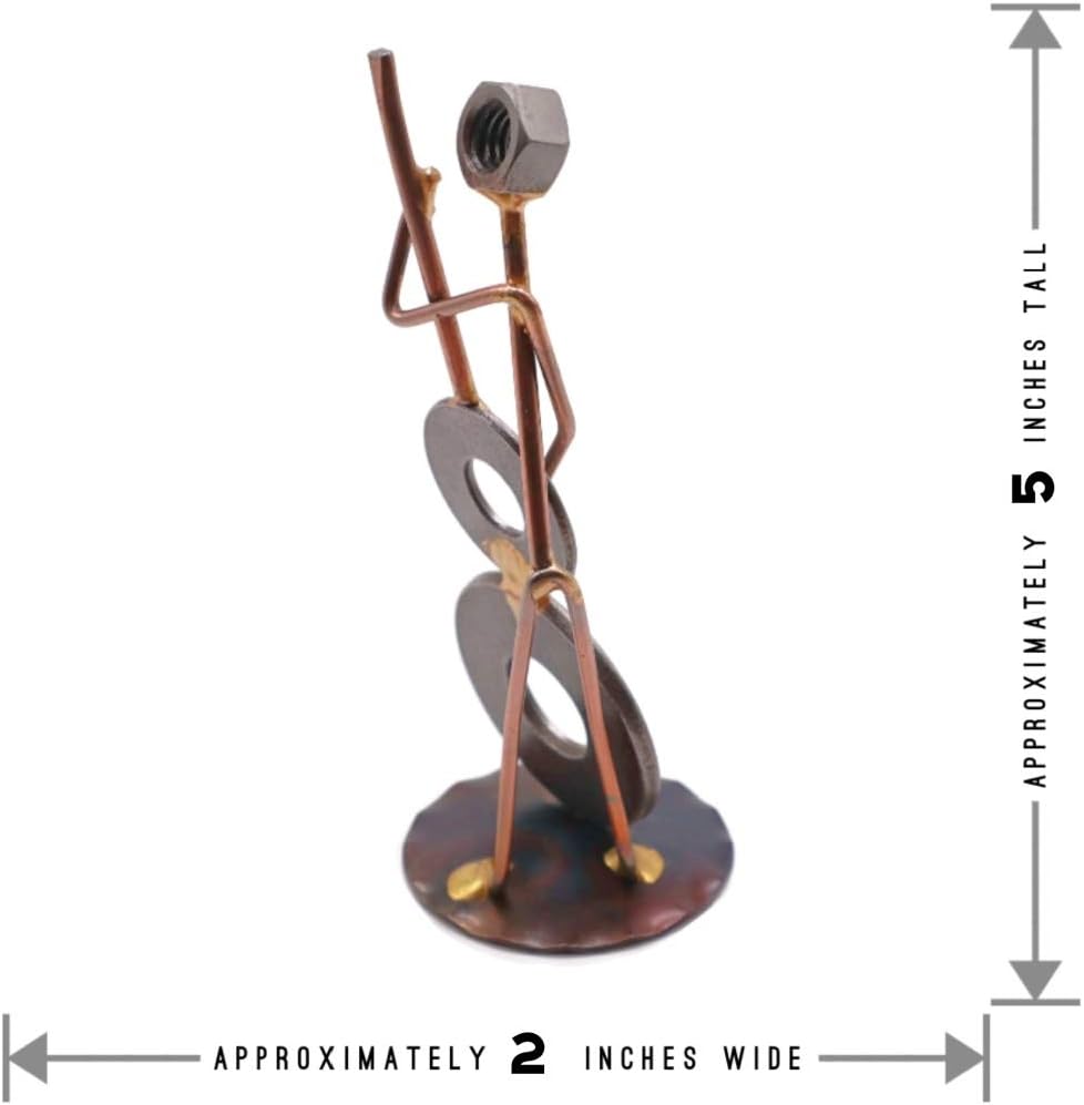 String Bass (Bass Violin) Collectible Handmade Metal Art Figurine, Desk Accessories, Trophy, Boss Gift, Office Décor, Business Professional, Musical Instrument image 5
