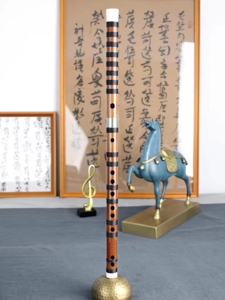 LANDTOM Professional Level Concert Daily Practice Performance Dizi, Chinese Dizi, Wind Instrument, Flute for Beginners/Intermediate/Seniors (C/D/E/F/G Key) (E)