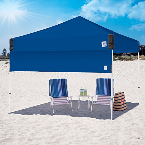 E-Z Up Recreational Half Wall, Fits Straight Leg 10' X 10' Canopy, Truss Clips And Storage Bag, Royal Blue #TOP2